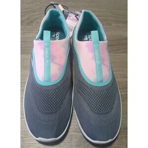 NEW ~ ADULT Large (9-10) ~ Speedo Water Shoes ~GRAY PINK TURQUOISE Beautiful!